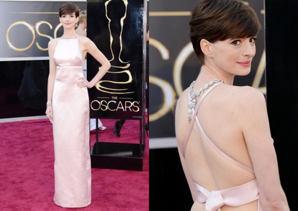 Anne Hathaway Alfombra Roja Oscars 2013