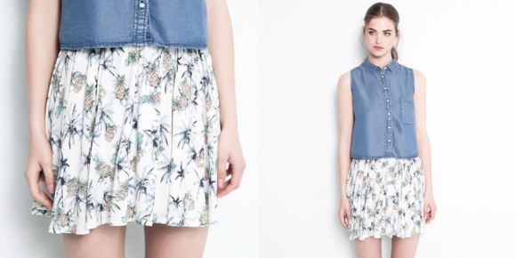 Falda piñas Pull&Bear