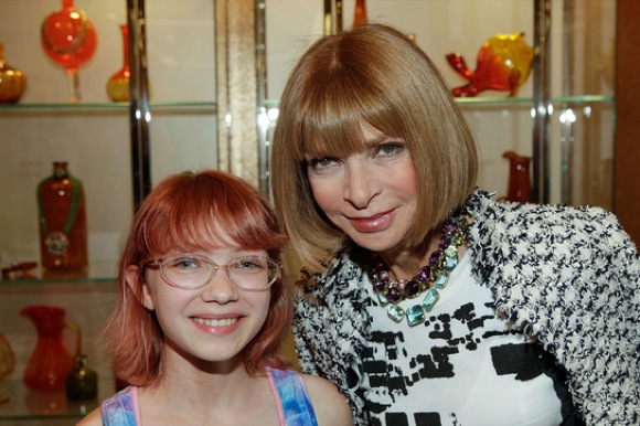 Tavi Gevinson 2010 con Anna Wintour