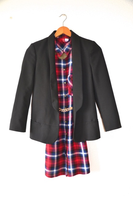 vestido camisero cuadros estilismos