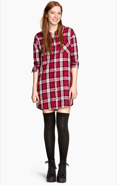 vestido camisero cuadros estilismos