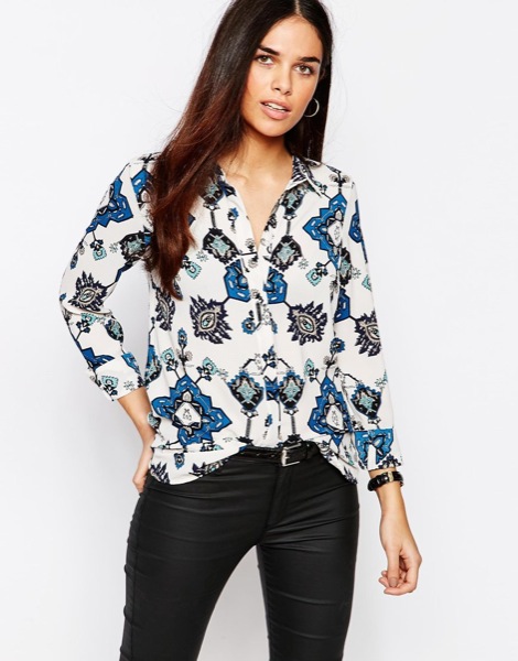 camisa estampada asos