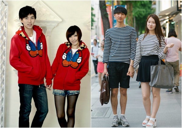 coreanos vestidos iguales