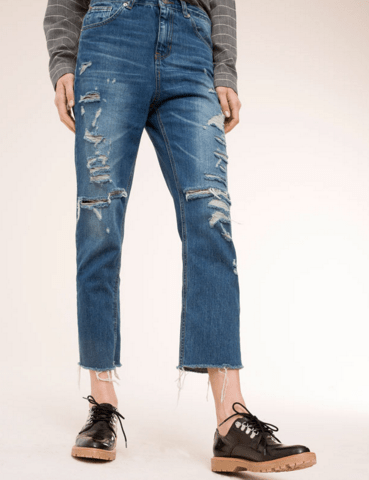 cropped jeans stradivarius