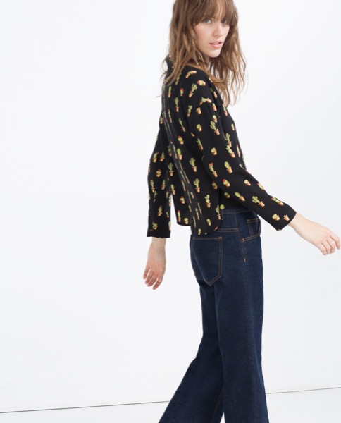 Zara camisa estampada