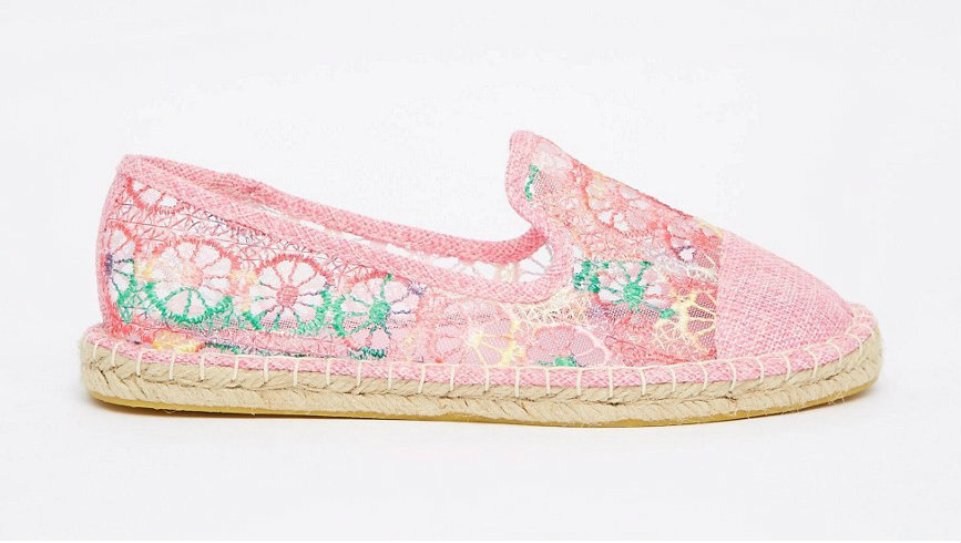 asos alpargatas rosas