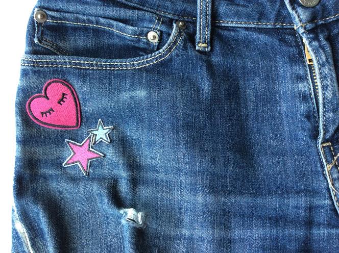 diy vaqueros con parches