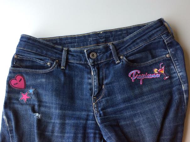 diy vaqueros con parches
