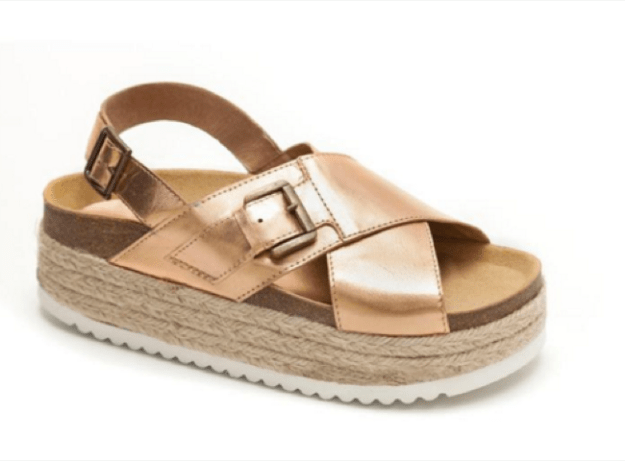 sandalias doradas yerse