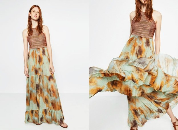 vestido largo zara