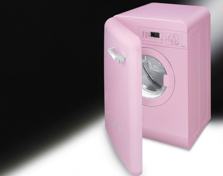 lavadora rosa
