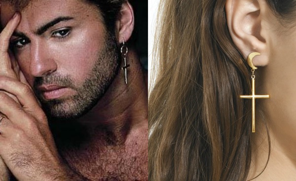 pendiente cruz george michael