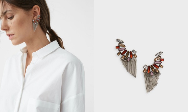 pendientes largos mango