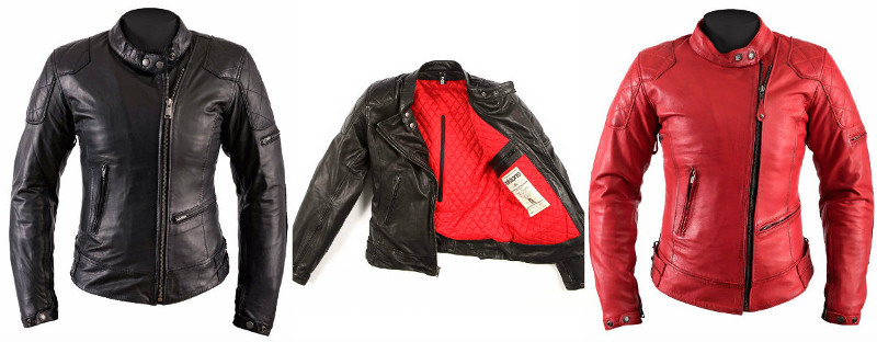 chaquetas moto mujer cuero