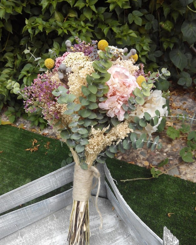 ramo novia flores preservadas