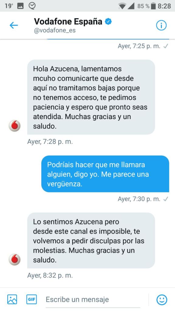 vodafone twitter baja
