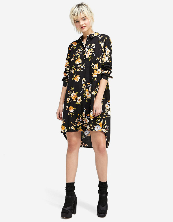 stradivarius vestido camisero