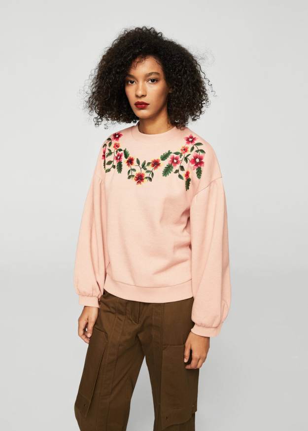 sudadera mango estampada