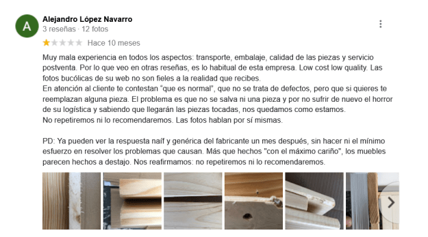 opiniones muebles lufe